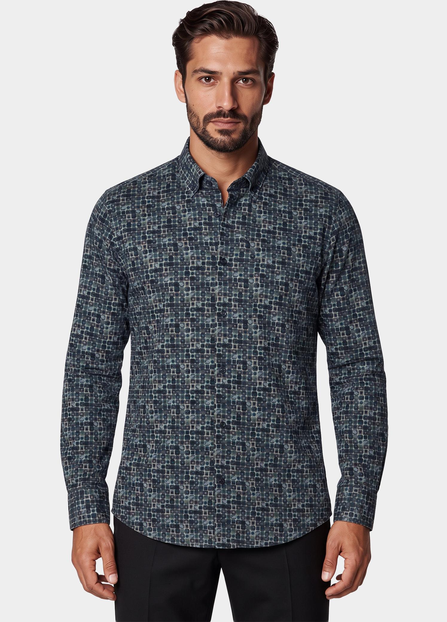 Bos Overhemd heren Grijs  21245/Grey