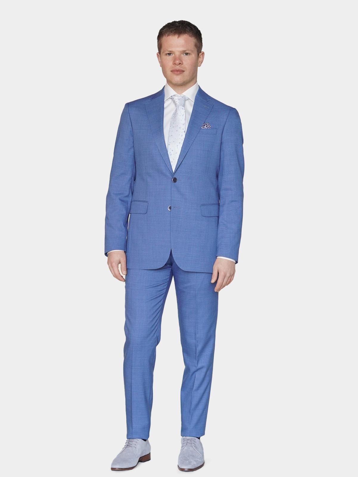 Bos Kostuum Blauw Fresco Modern Fit BS20/02818