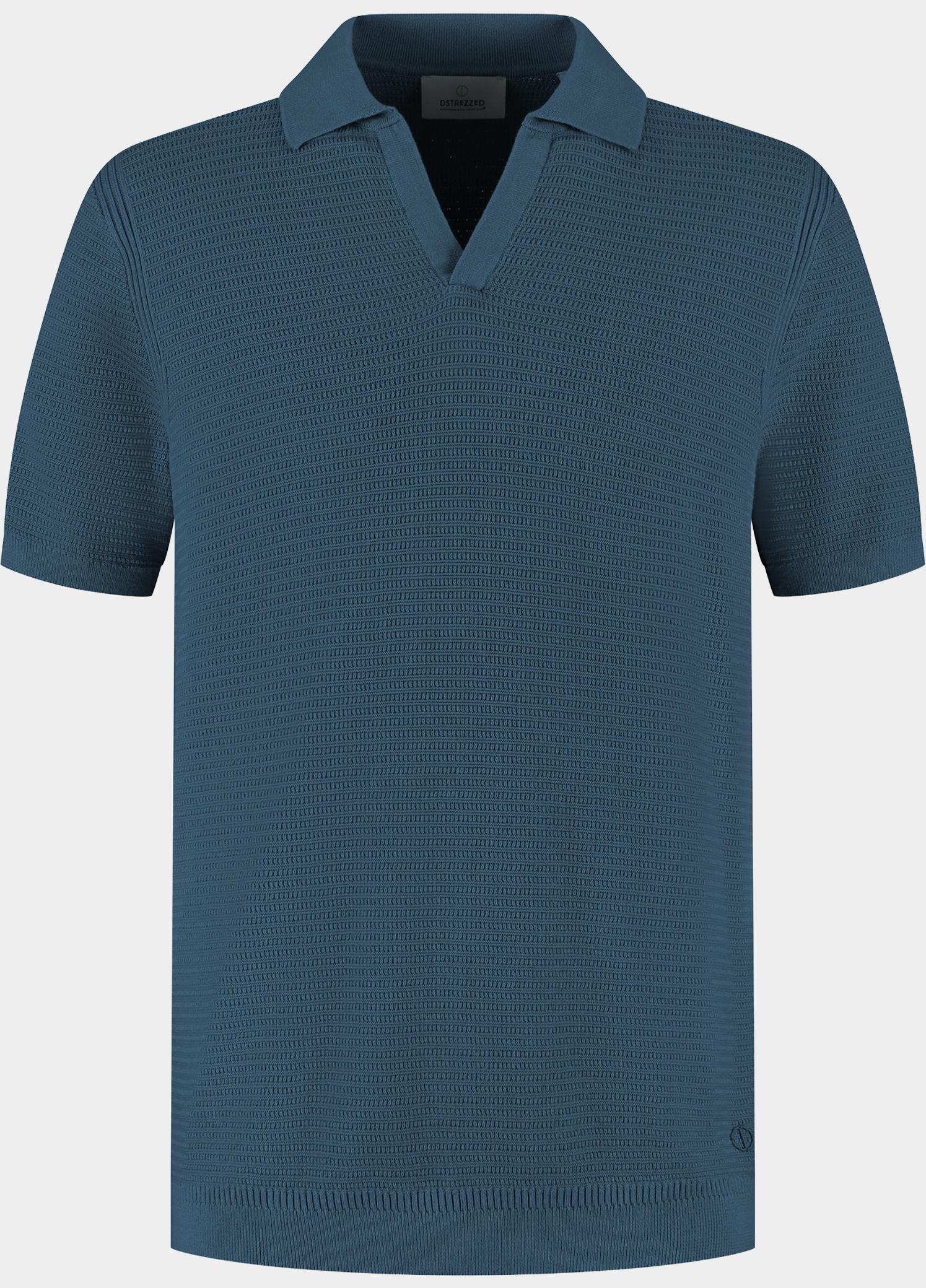 Dstrezzed Polo korte mouw Blauw Kostas Polo 421018/621