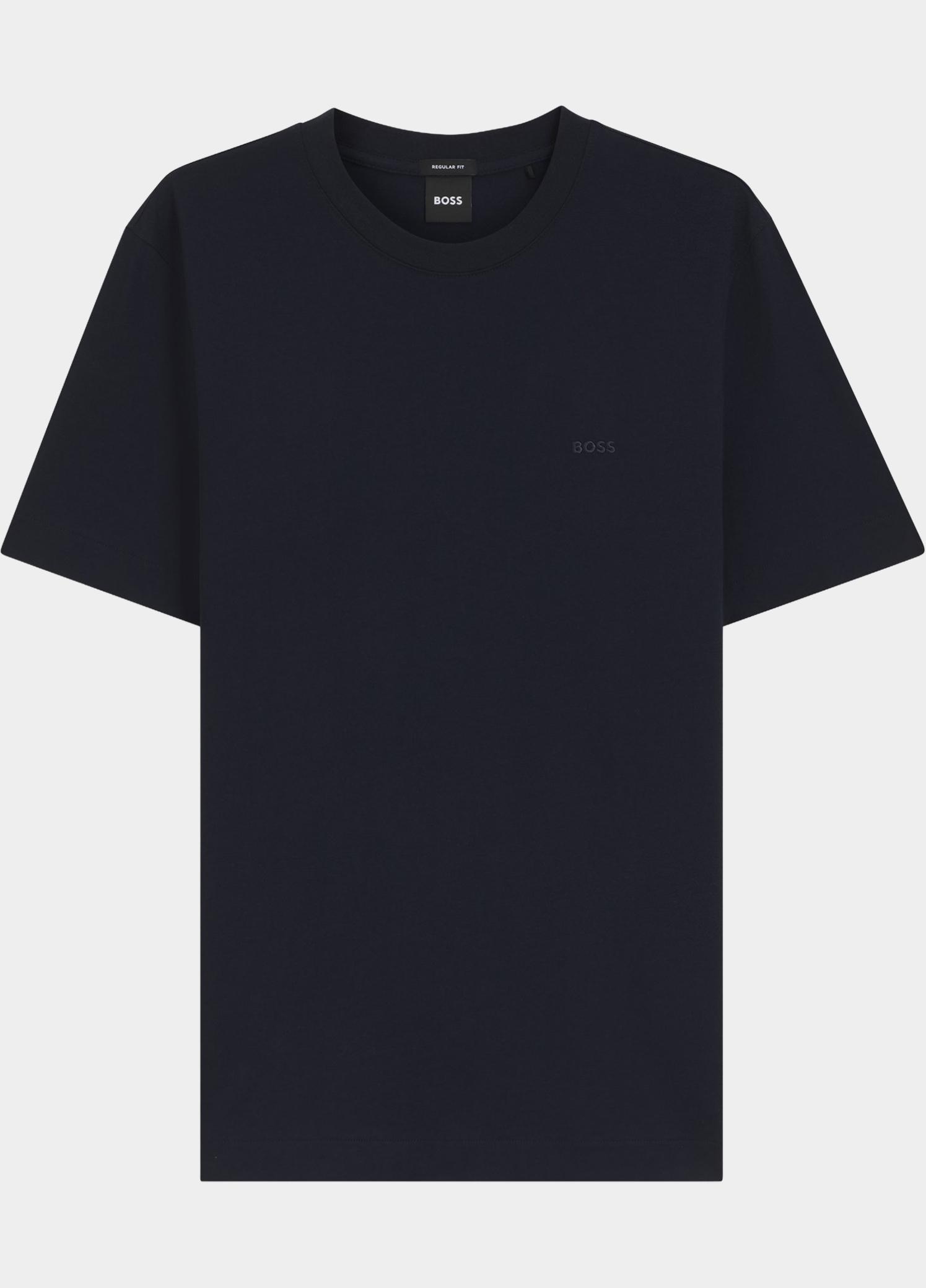 BOSS Black T-shirt lange mouw Blauw Thompson 01 10281524 01 50565995/404