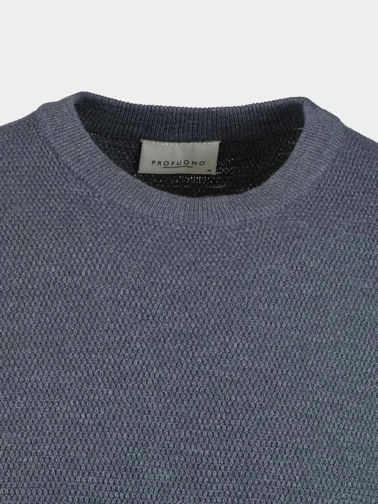 Profuomo Pullover Blauw  PPTJ30009C/M2