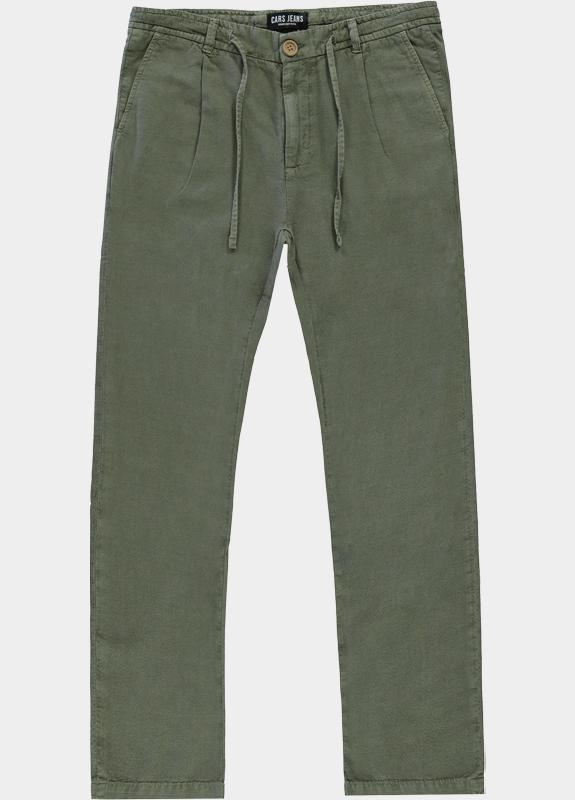 Cars Jeans Linnen Broek Groen Hozier 76849/18