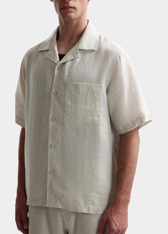 Dstrezzed Casual hemd korte mouw Beige Hero Resort Shirt 311480-SS26/253