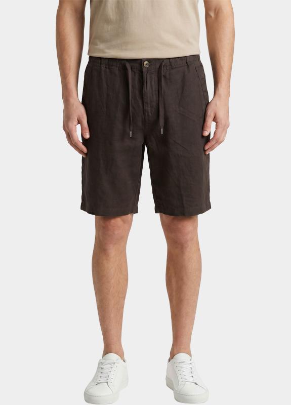 Bos Korte Broek Bruin Bermuda Linnen 5736.426/679