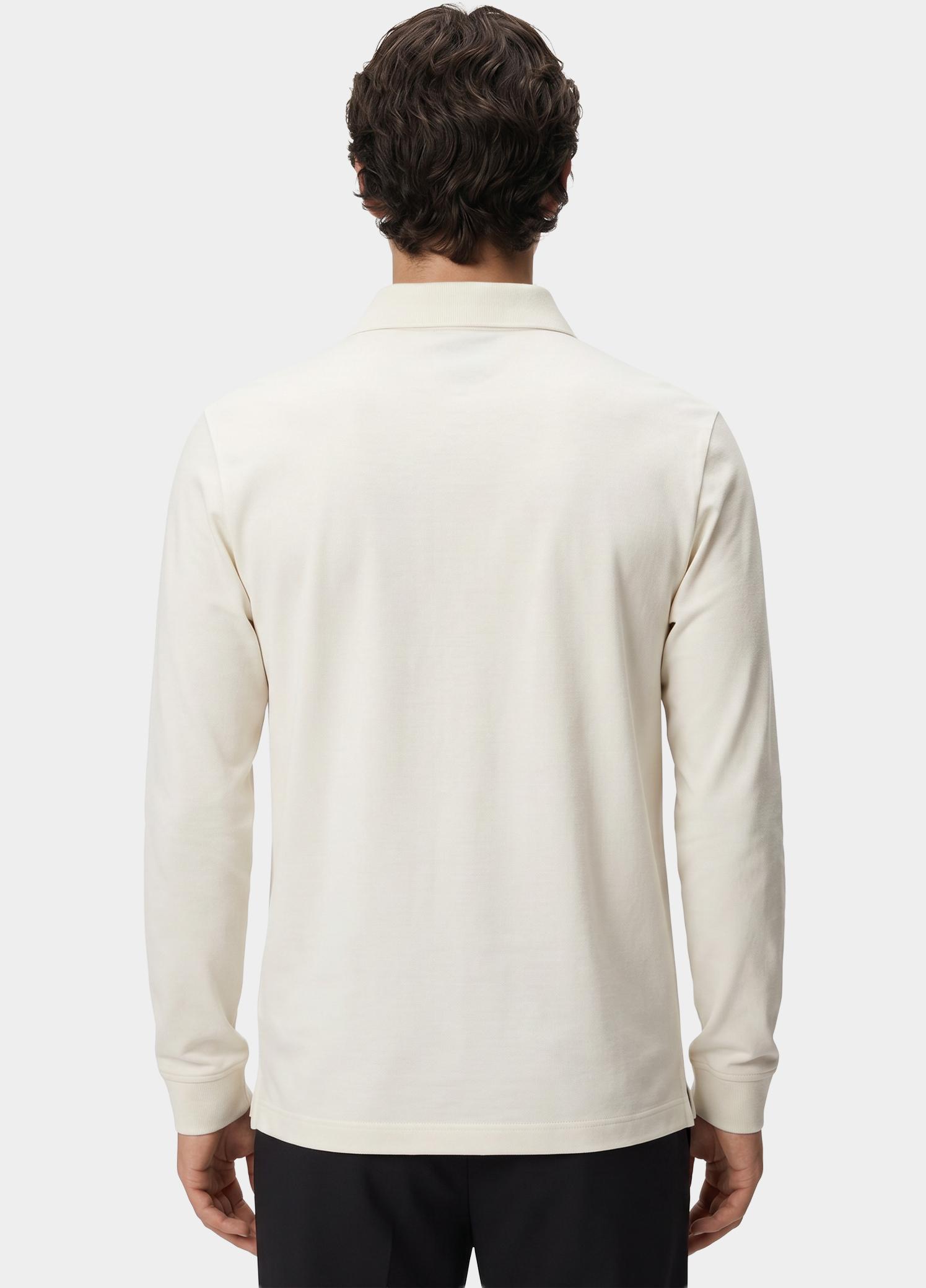 BOSS Black Polo lange mouw Wit Pado 30 10241542 01 50468392/118