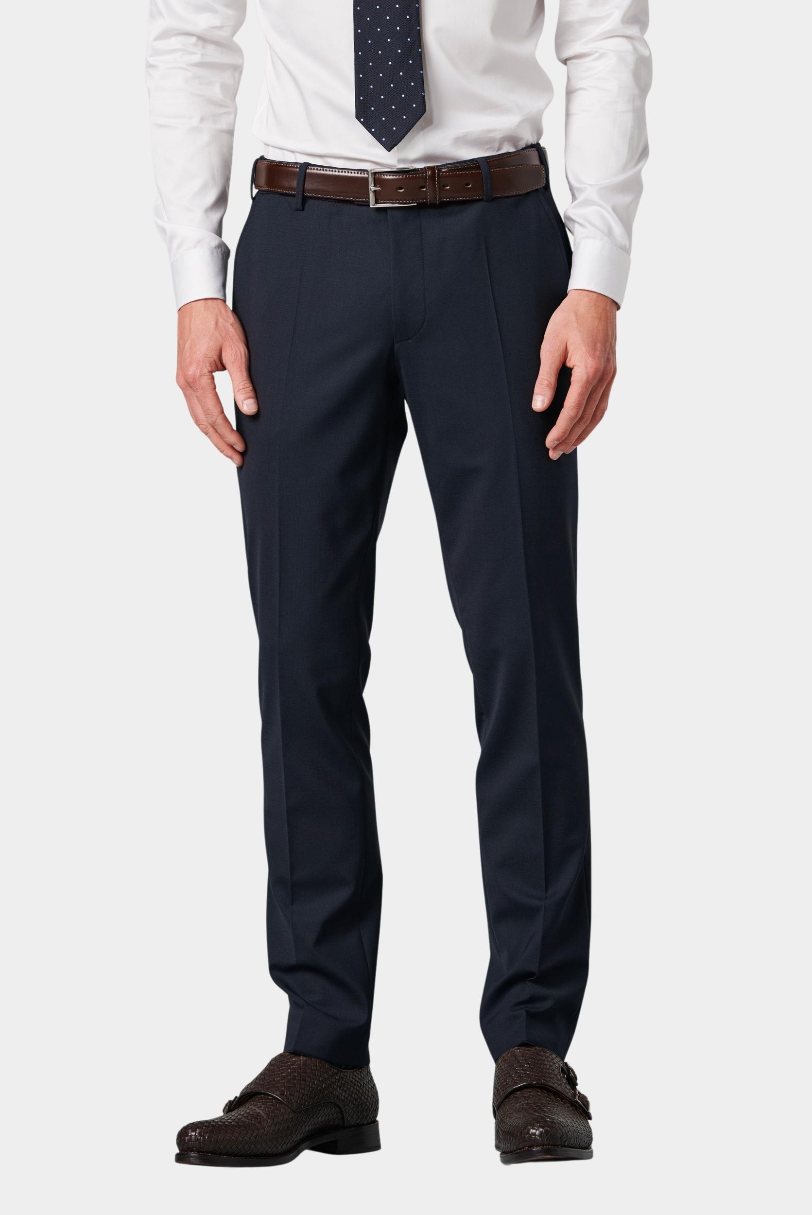 Meyer Wollen Pantalon Blauw Oslo Art.9-344 2230934400/17