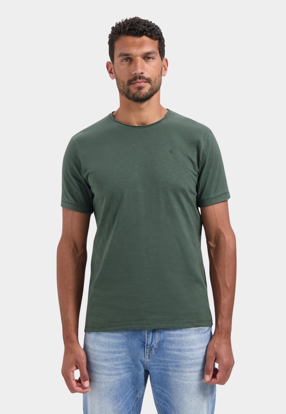No Excess T-shirt korte mouw Groen T-Shirt Crewneck Slub 29360702SN/052