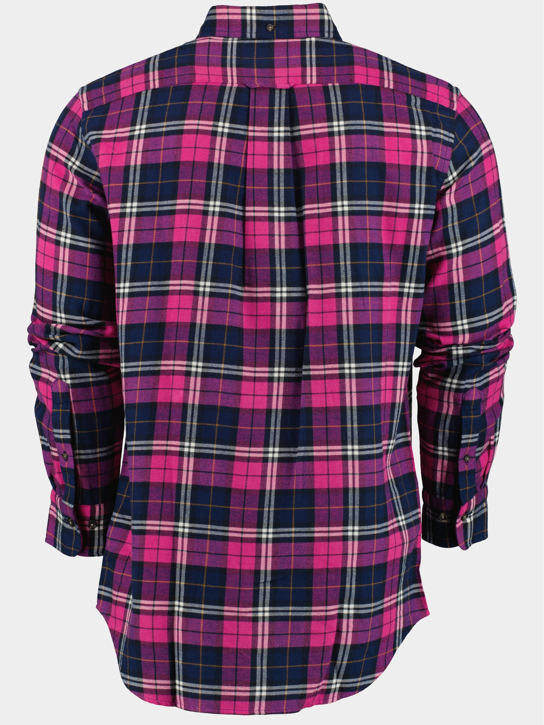 Gant Casual hemd lange mouw Paars Reg Flannel Check Shirt 3230220/625