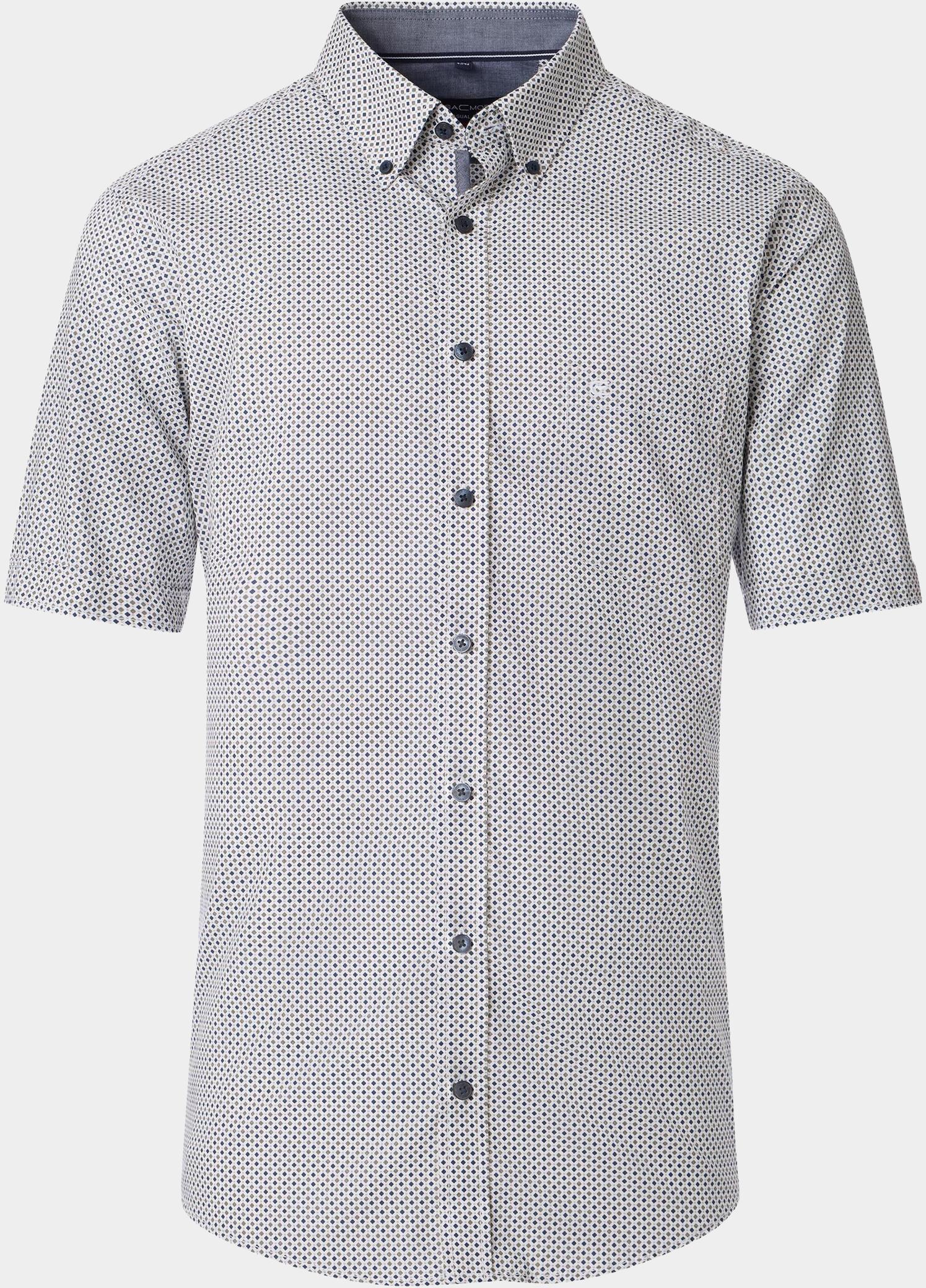 Casamoda overhemd korte mouw heren Groen B.D. Casual Fit 1/2 Arm 954456900/301