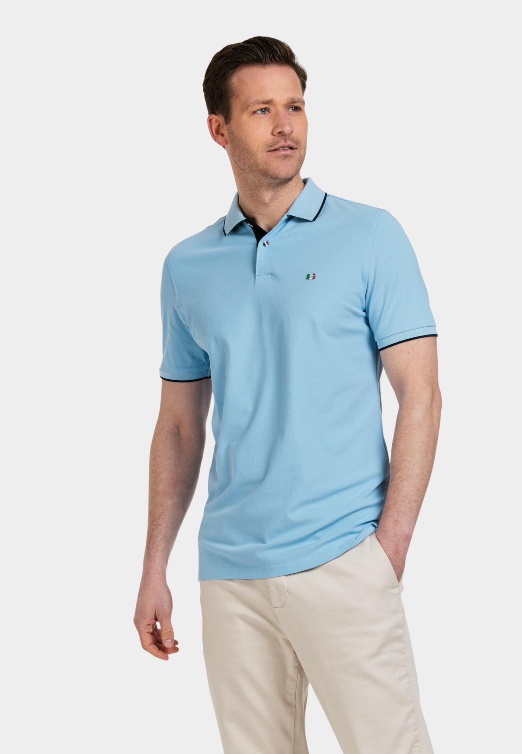Giordano Polo korte mouw Blauw Nico short sleeve signature p 516587/63