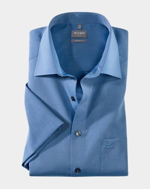 Olymp Business hemd korte mouw Blauw Luxor 513112/15