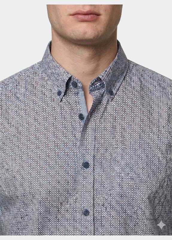 R.B. Boston overhemd korte mouw heren Multi Marshall SS Button Down 616670/301