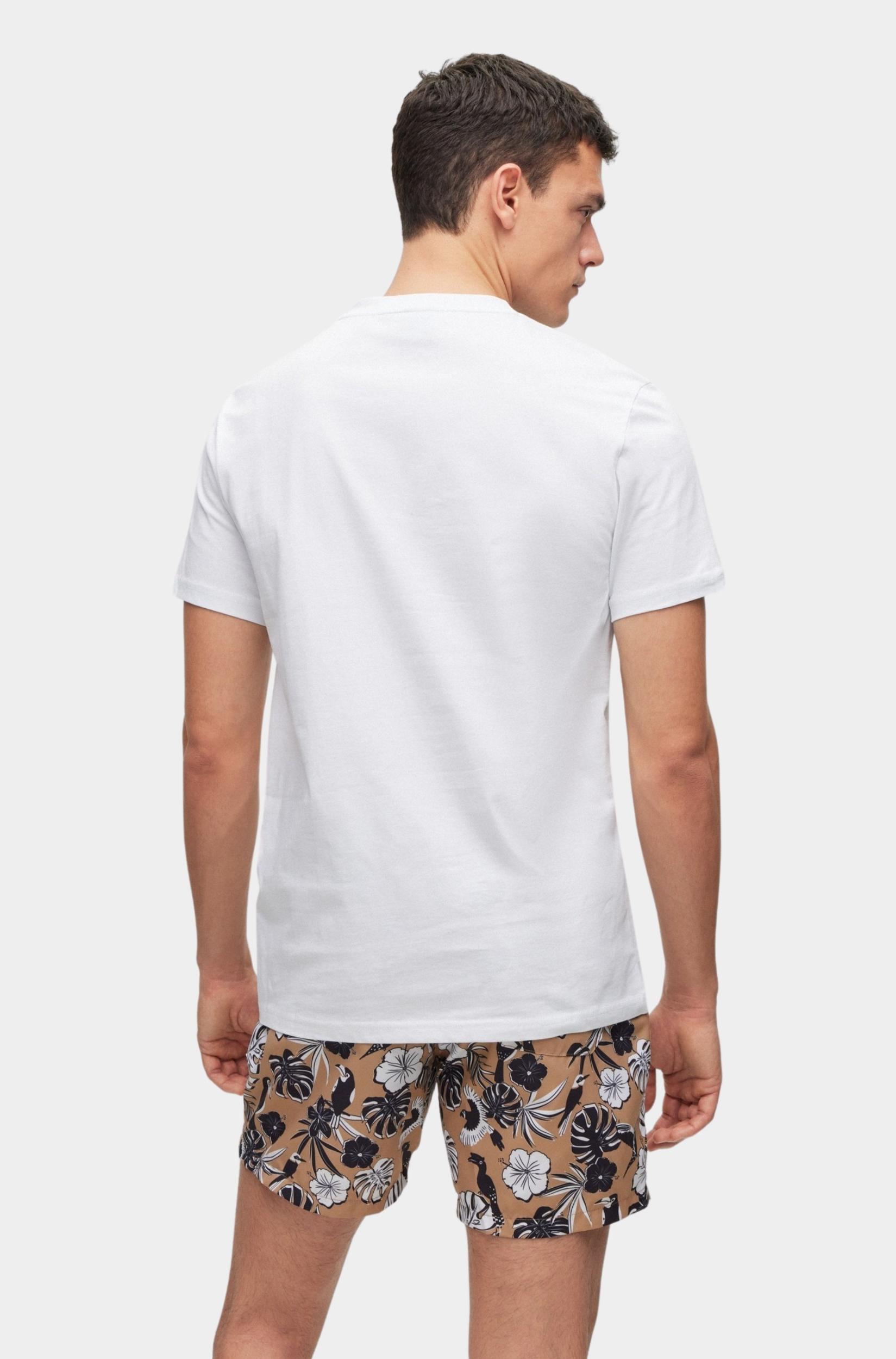 BOSS Black T-shirt korte mouw Wit T-Shirt RN 10249533 01 50491706/100