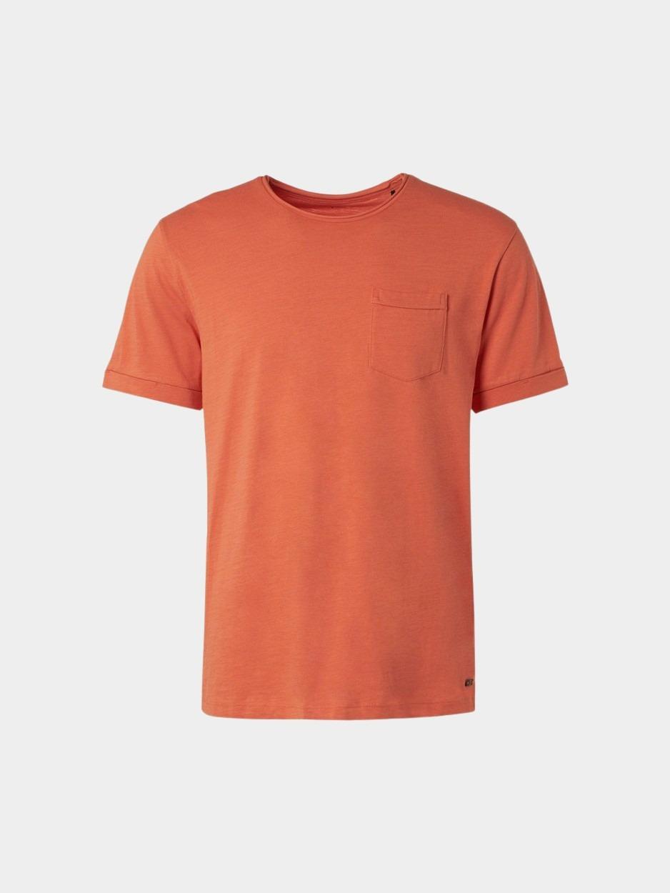 No Excess T-shirt korte mouw Geel T-Shirt Crewneck Slub Respons 19340202SN/192