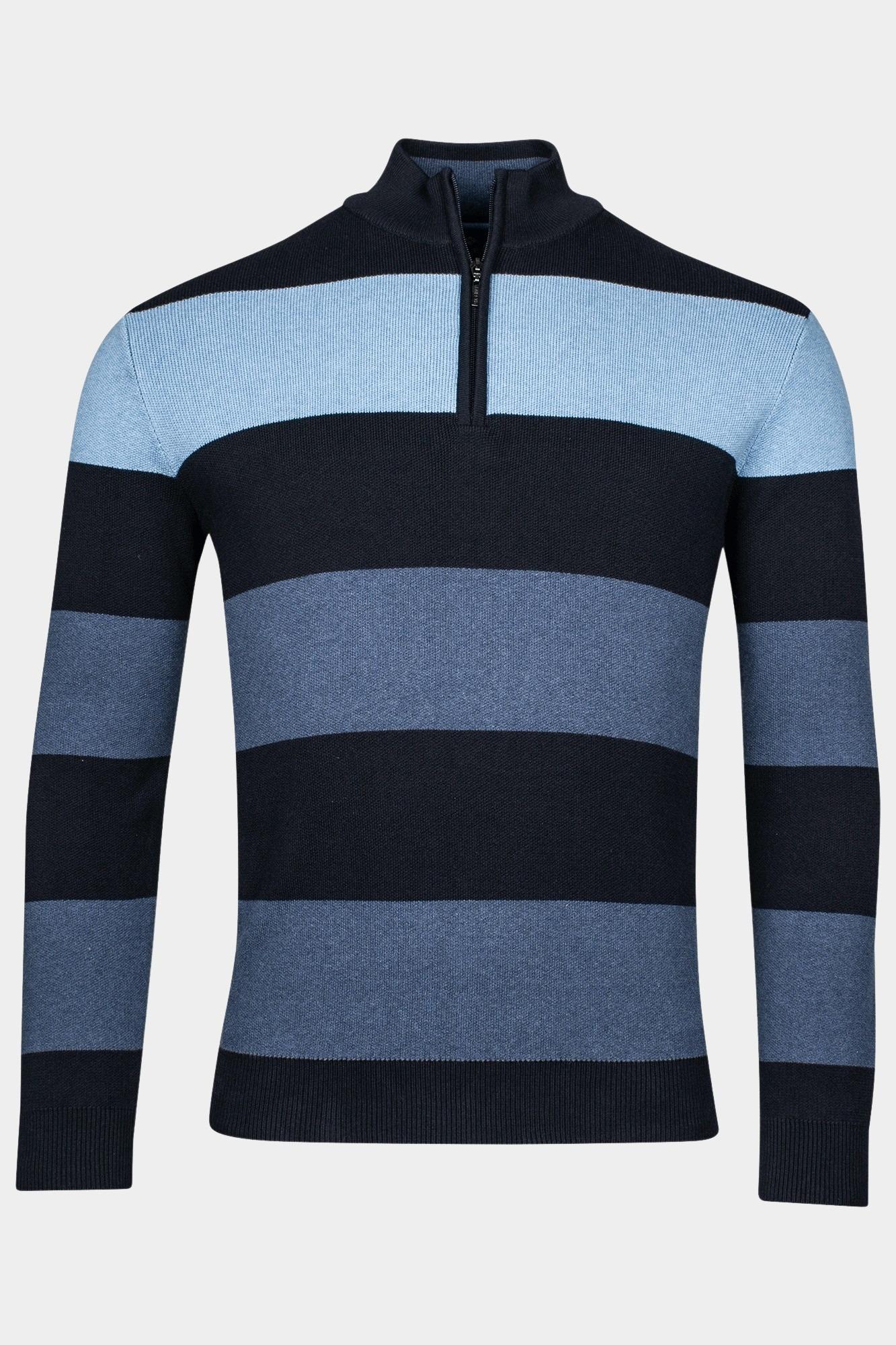 Baileys Half Zip Blauw Pullover 1/2 zip 428432/625