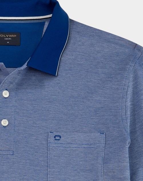 Olymp Polo korte mouw Blauw Polo PiquÃ© Bicolor 540752/15