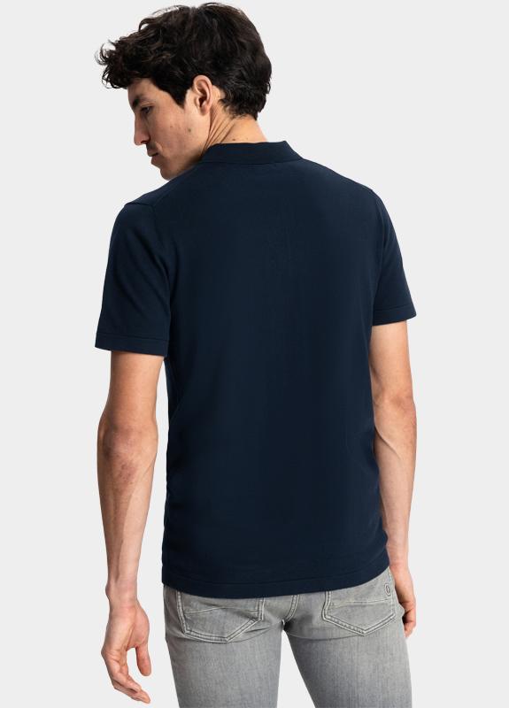 Dstrezzed Polo korte mouw Blauw Polo s/s Cotton Knit 420022/649