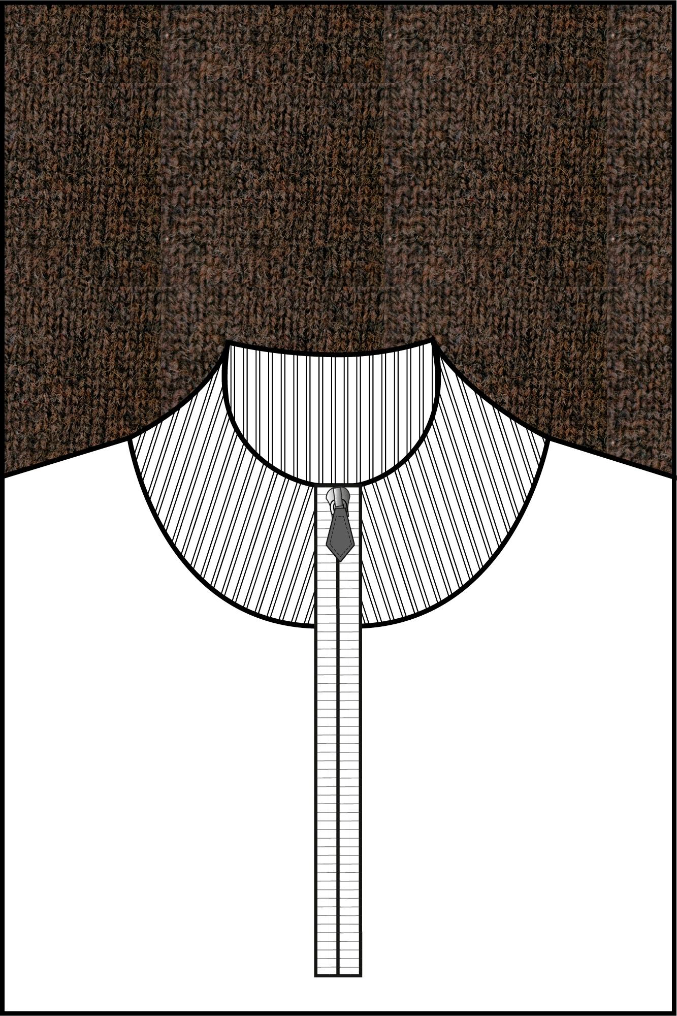 Baileys Half Zip Bruin Pullover 1/2 Zip  10gg, singl 520094/805