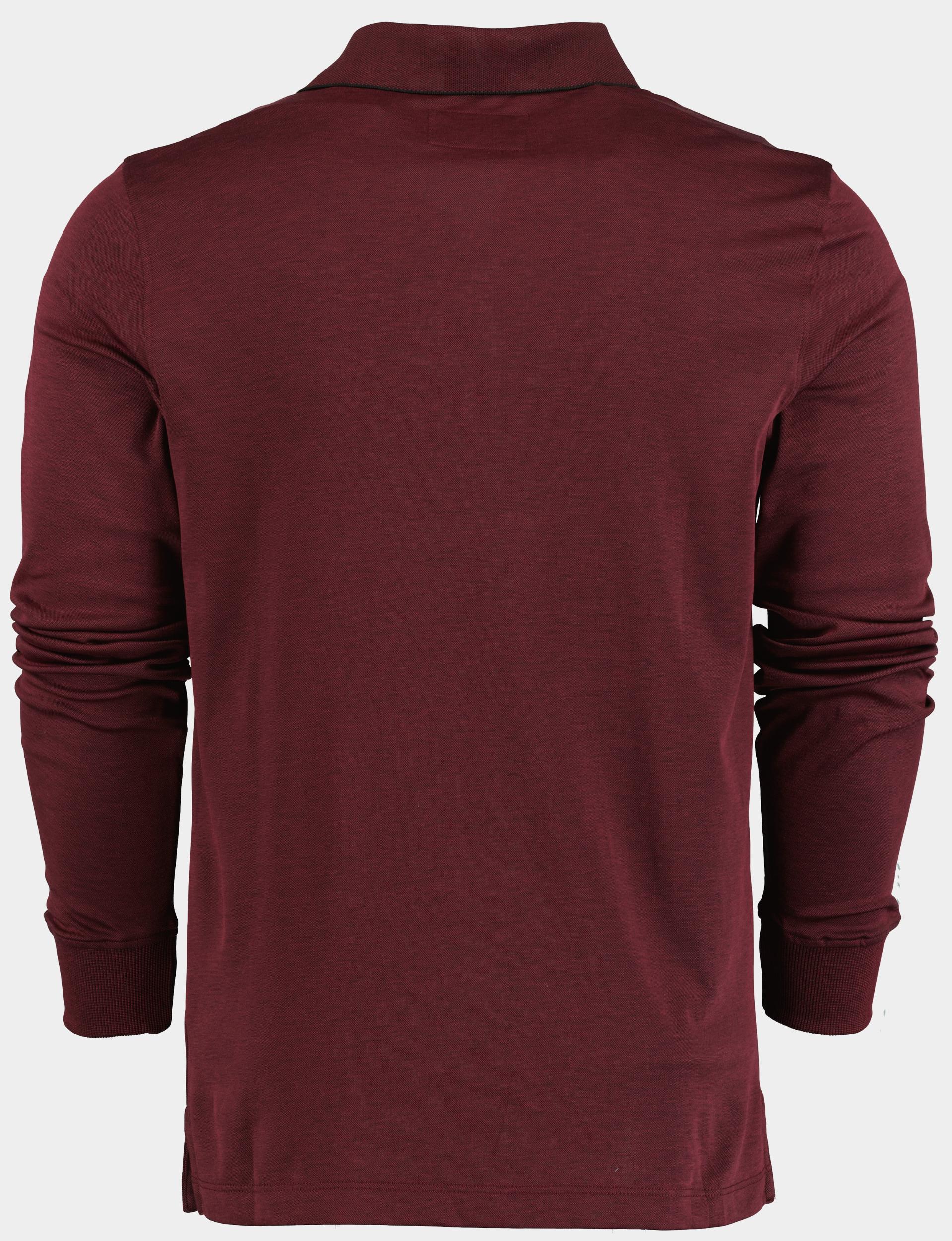 Commander flag Polo lange mouw Paars 3-Knopf Polo-Shirt, 1/1 Arm 214008169/407