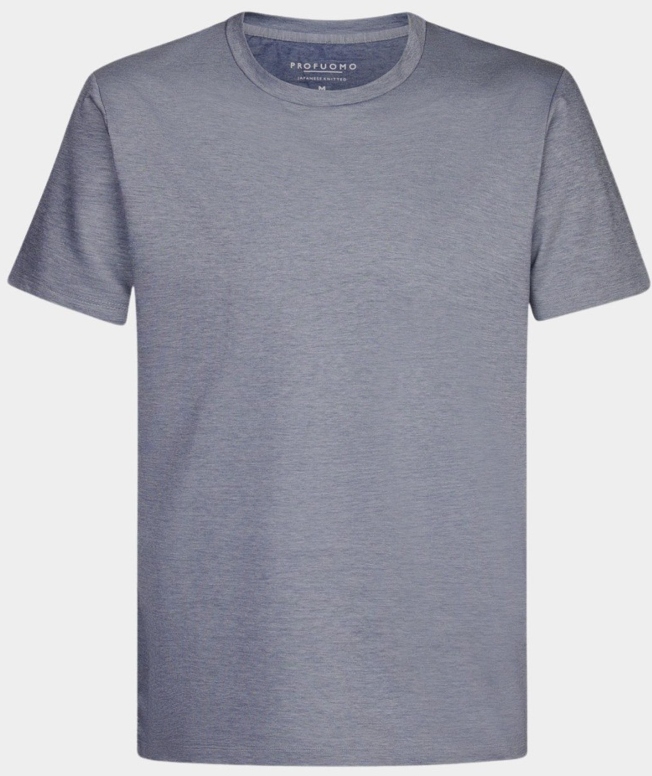 Profuomo T-shirt korte mouw Blauw  PPWT10017D/M2