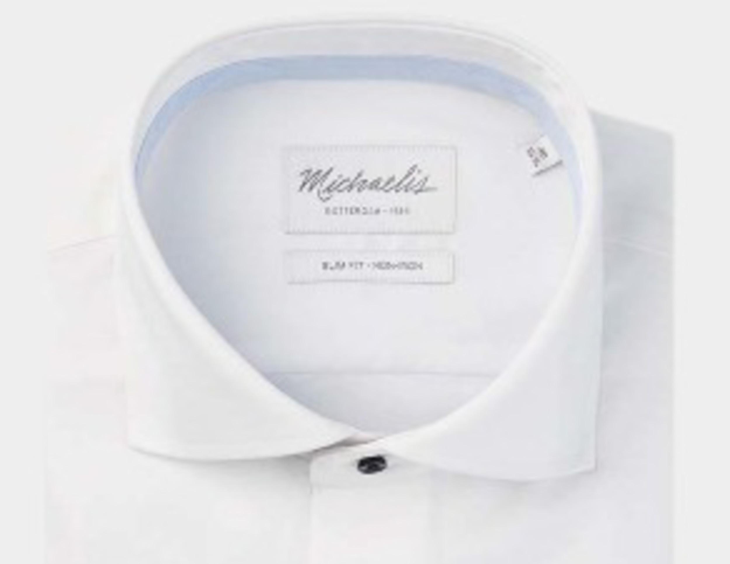 Michaelis Business hemd lange mouw Wit  PM2H00001A/2