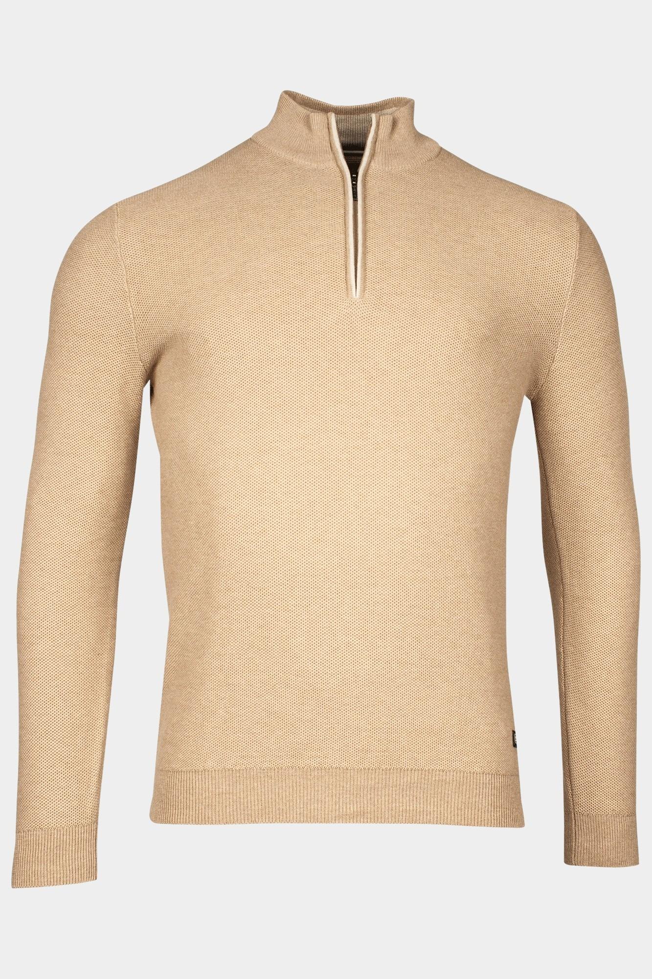 Baileys Half Zip Beige Pullover 1/2 Zip  12gg, struc 518491/825