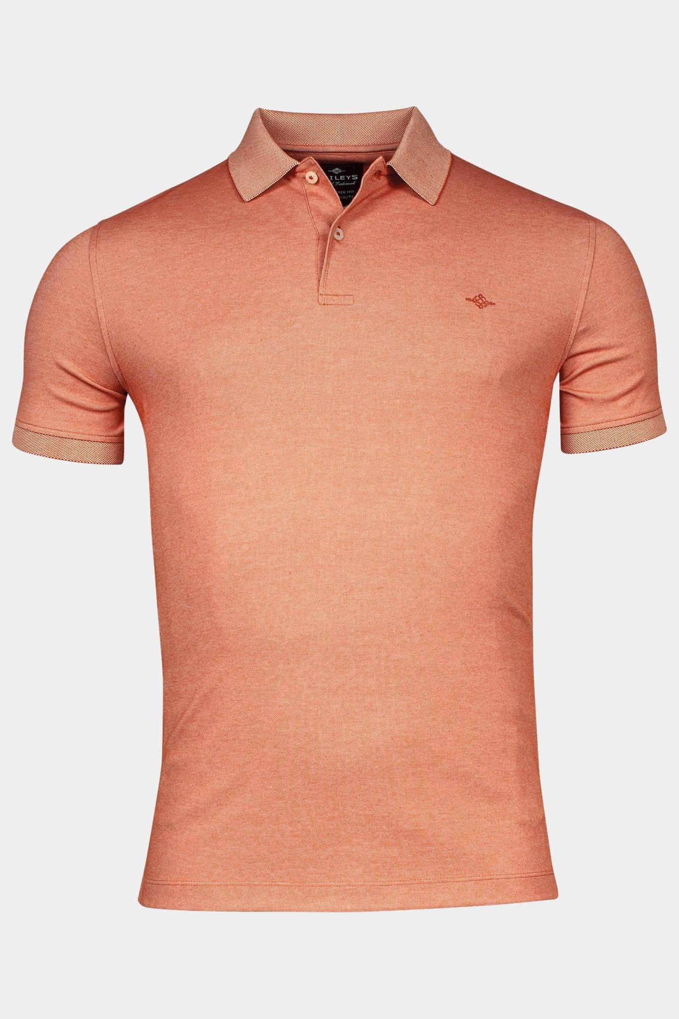 Baileys Polo korte mouw Oranje Poloshirt  2-tone Pique 415279/29