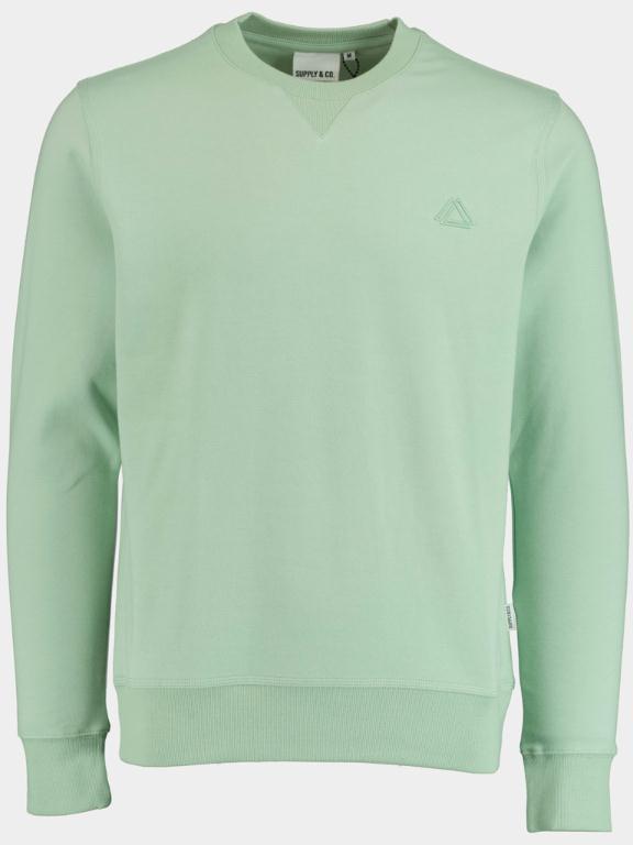 Supply & Co. Sweater Groen Boas Basic Sweat Rn 22112BO04/313 mint