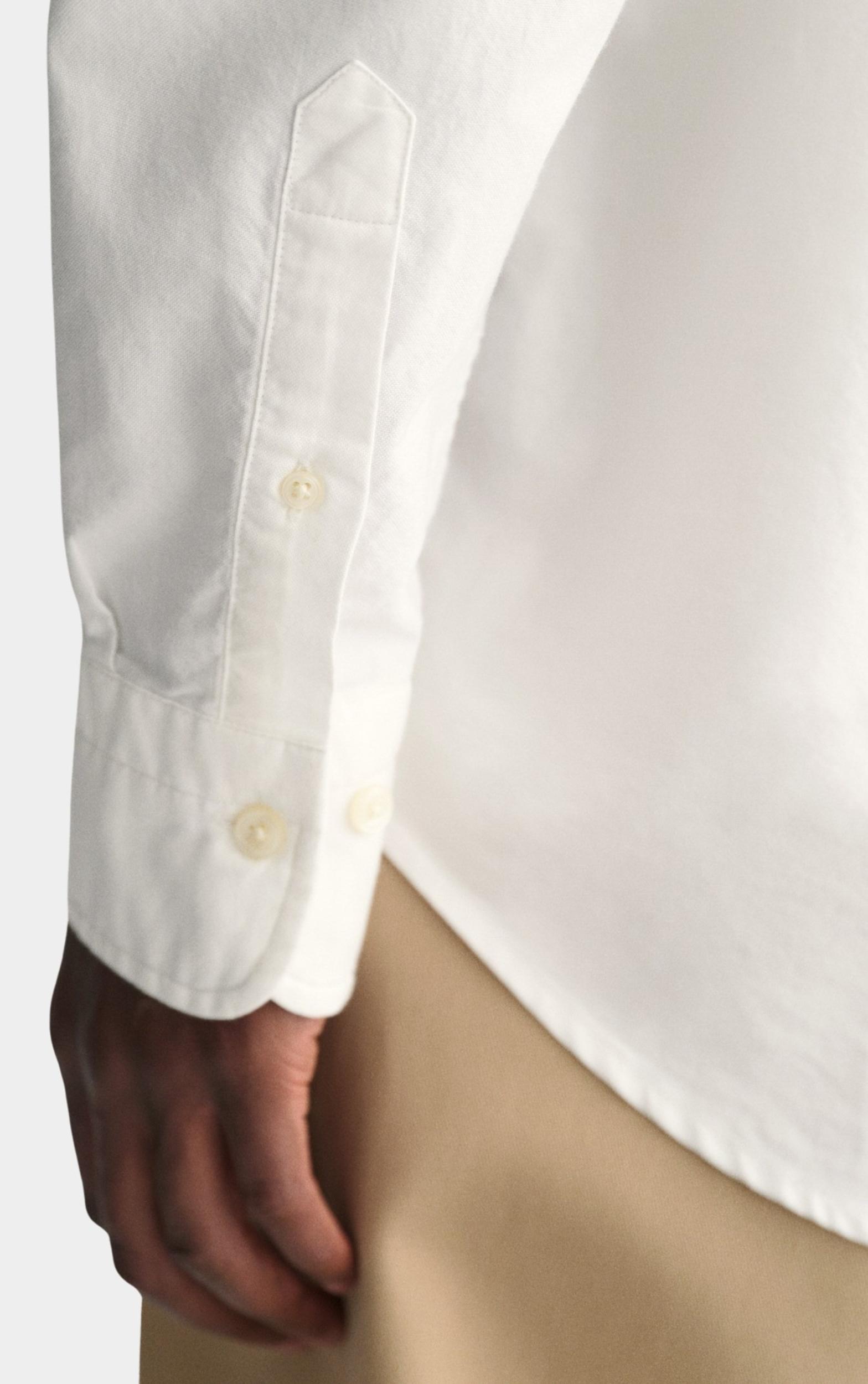 Gant Casual hemd lange mouw Wit Regular Fit Oxford 3000200/110