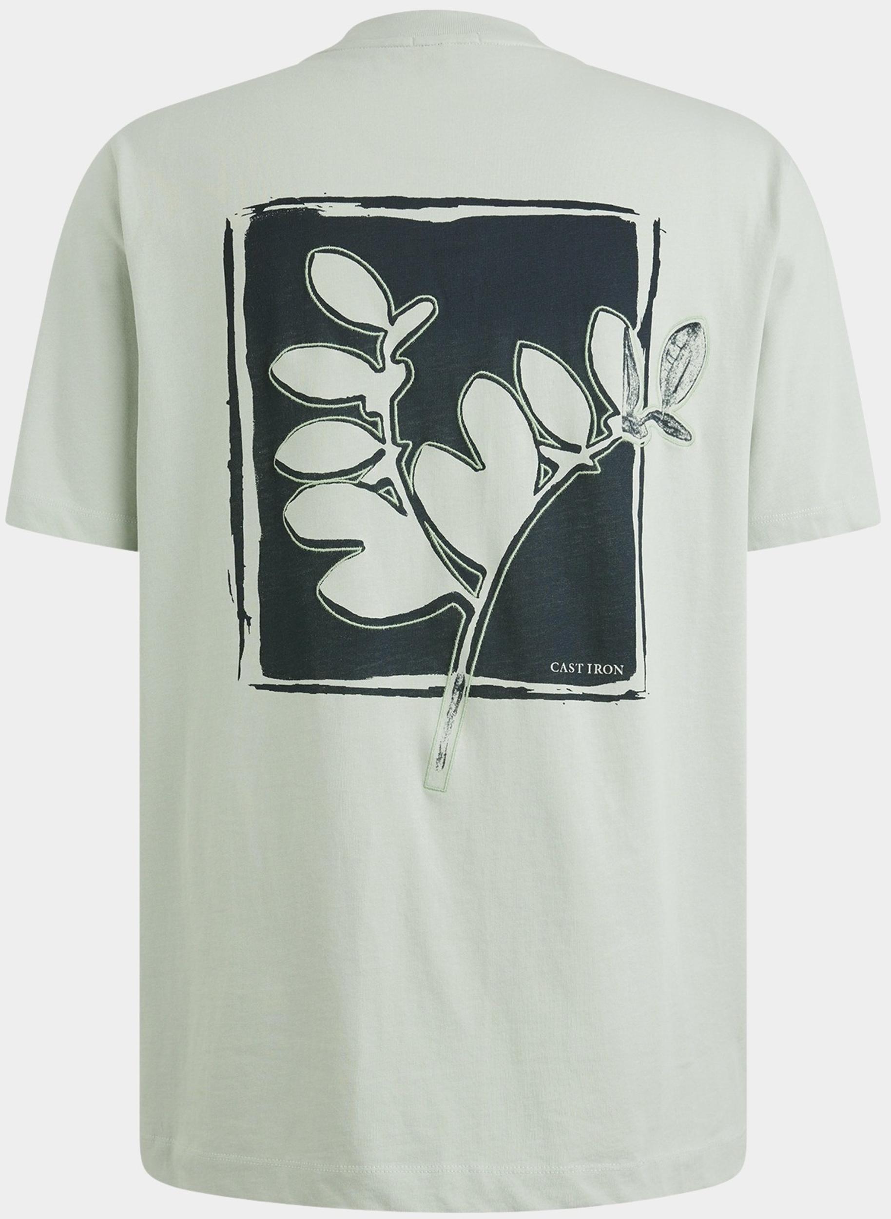 Cast Iron T-shirt korte mouw Grijs Short sleeve r-neck regular f CTSS2505587/5205