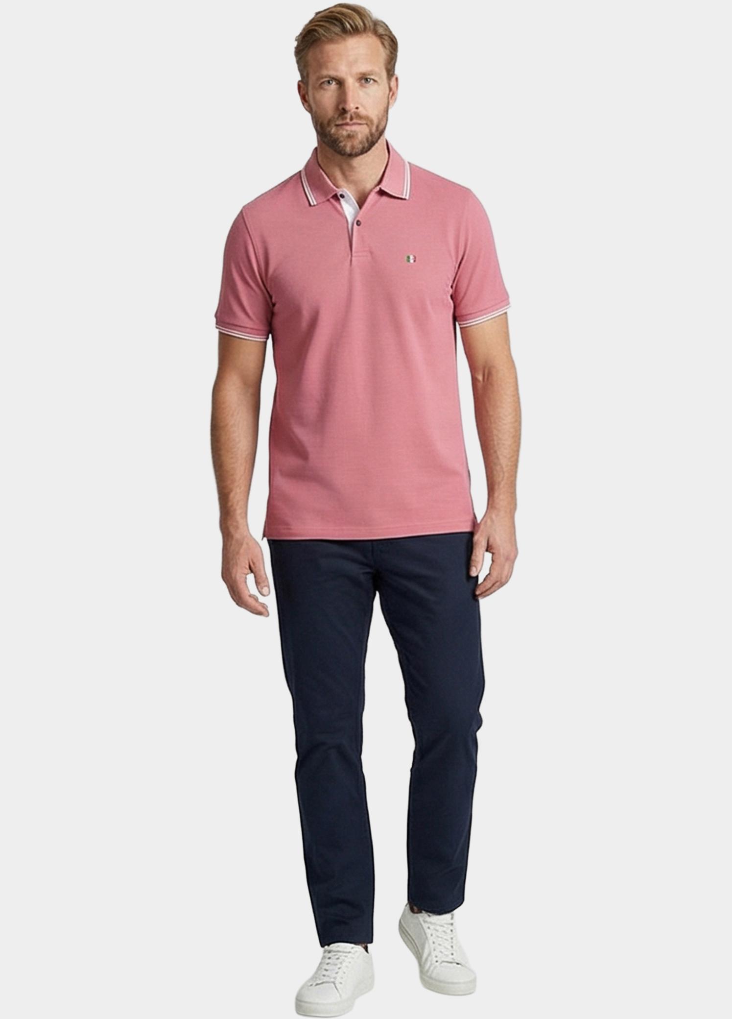 Giordano Polo heren Roze Nico Signature Polo SS Two-Pl 616587/50