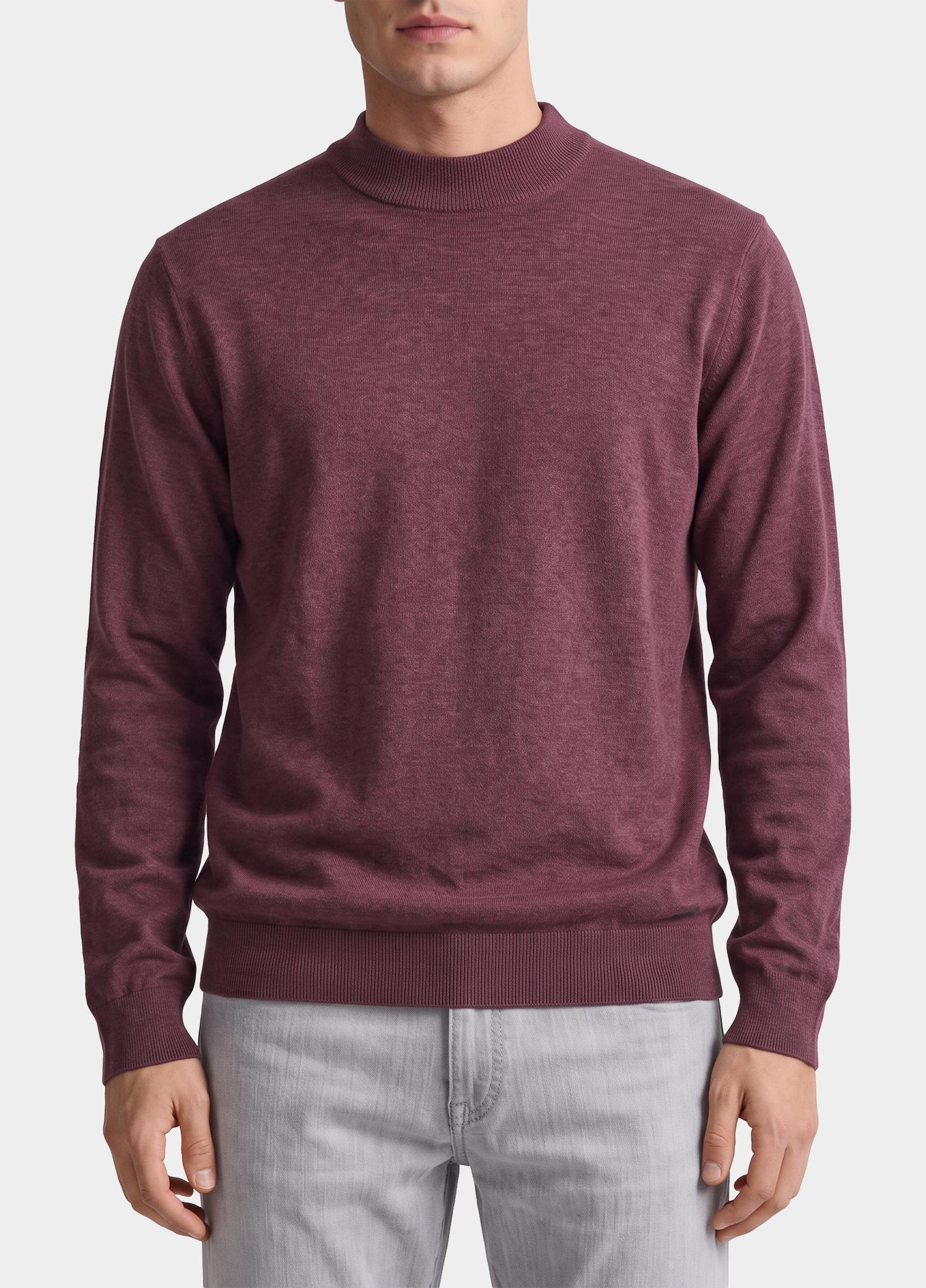 Scotland Blue Coltrui heren Rood Tex Mockneck Pull SPE00005TE06SB/6004