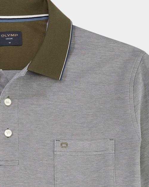 Olymp Polo korte mouw Groen Polo PiquÃ© Bicolor 540752/47