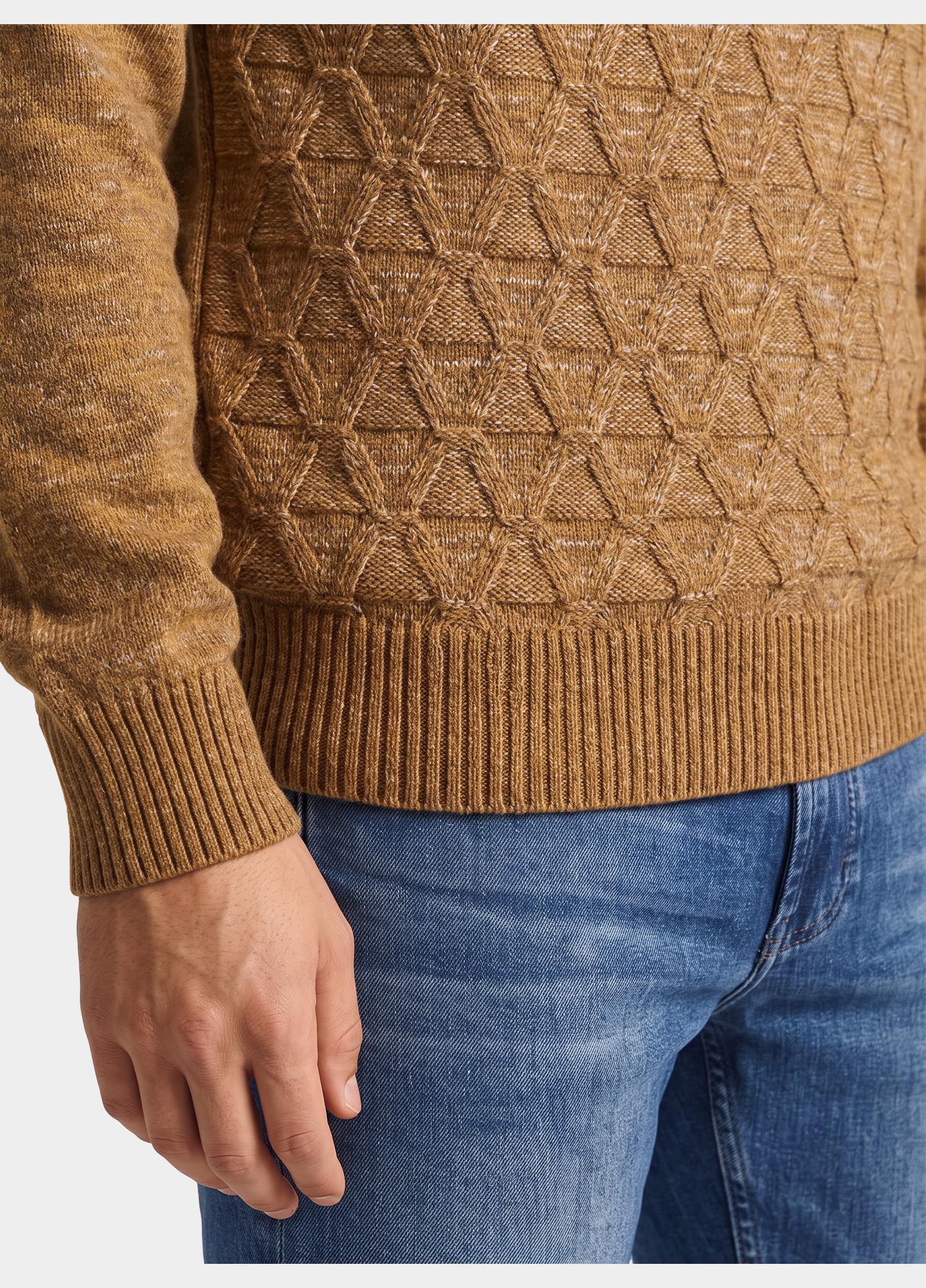 Bos Half Zip Bruin  1189/40432 D. Mustard