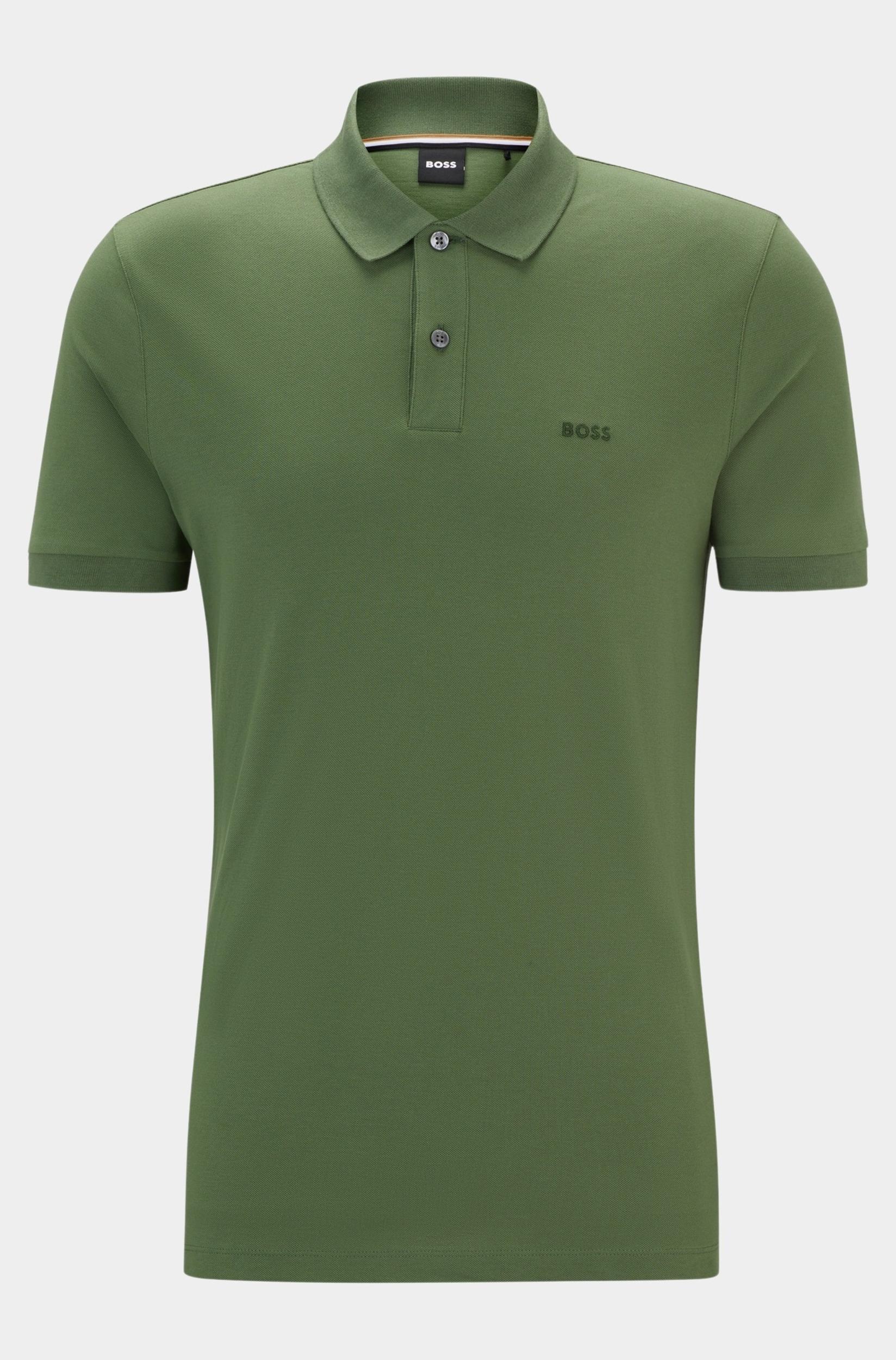 BOSS Black Polo korte mouw Groen Pallas 10241531 02 50468301/381