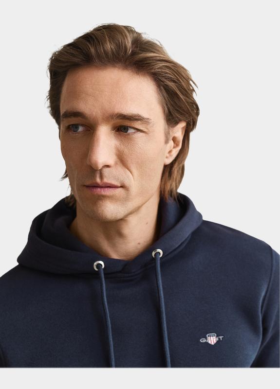 Gant Hoodie heren Blauw Shield hoodie 2007058/433
