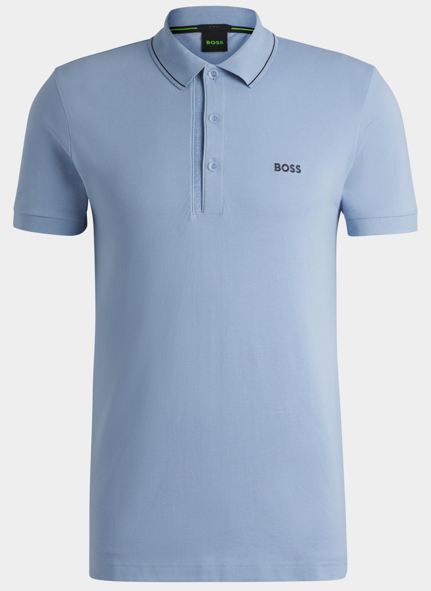 BOSS Green Polo korte mouw Blauw Paule 4 10258215 01 50506195/499