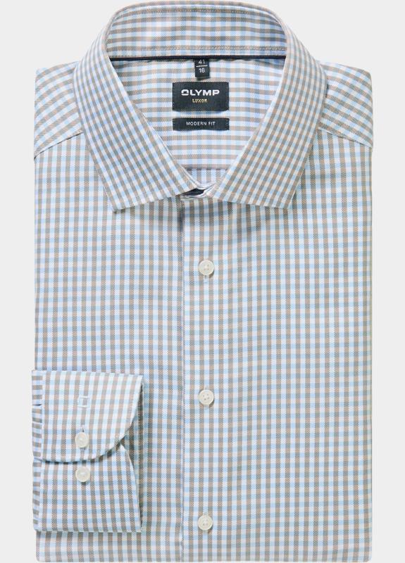 Olymp Zakelijk overhemd heren Bruin Luxor 129214/27