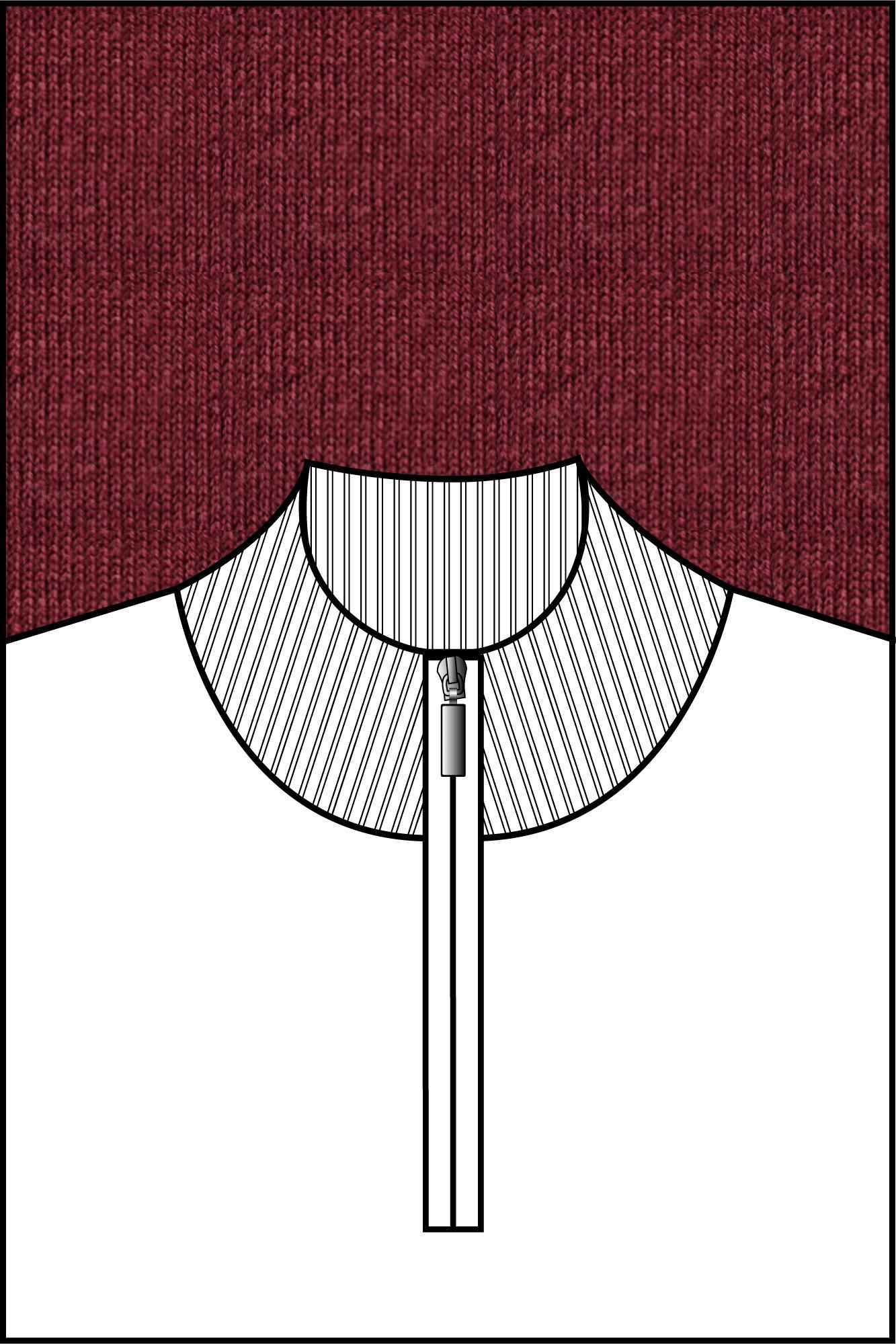 Baileys Half Zip Paars Pullover 1/2 Zip  14gg single 520064/40