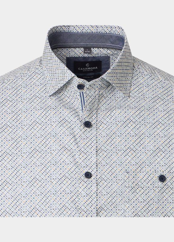 Casamoda Casual hemd korte mouw Grijs Kent Casual Fit Short 1/2Arm 126130461/700