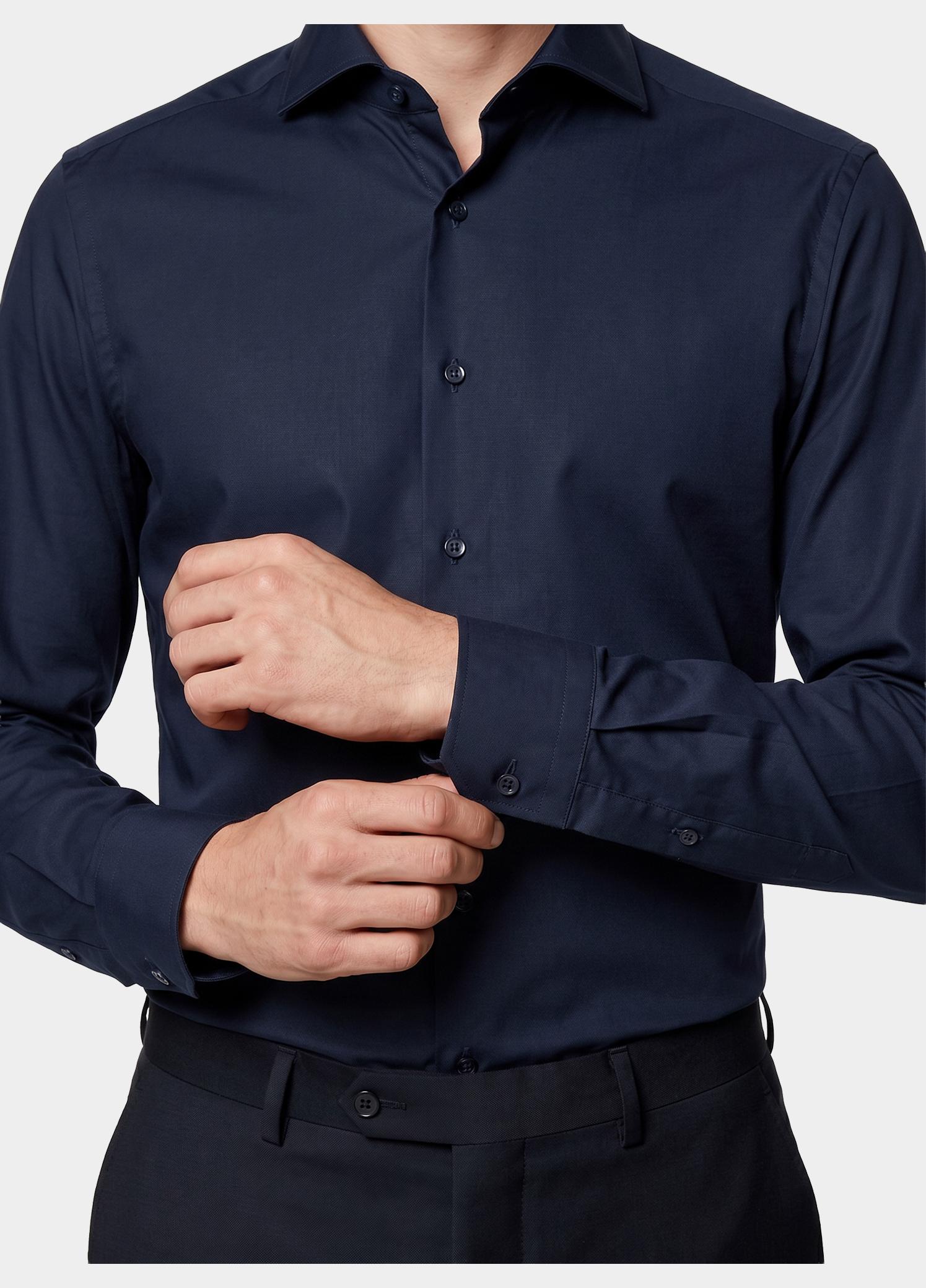 Ledub Business hemd lange mouw Blauw LE24304 MFN5 0323516/190-000-000