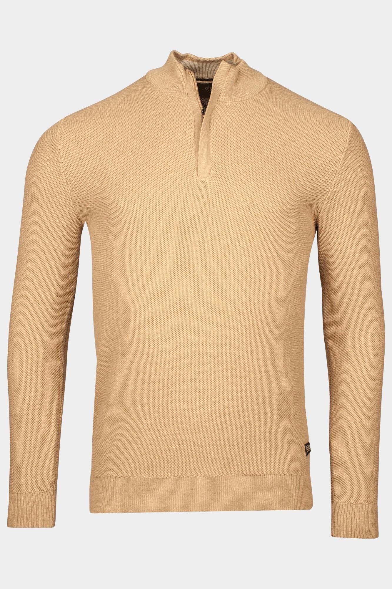 Baileys Half Zip Beige Pullover 1/2 zip  12gg struct 518464/825