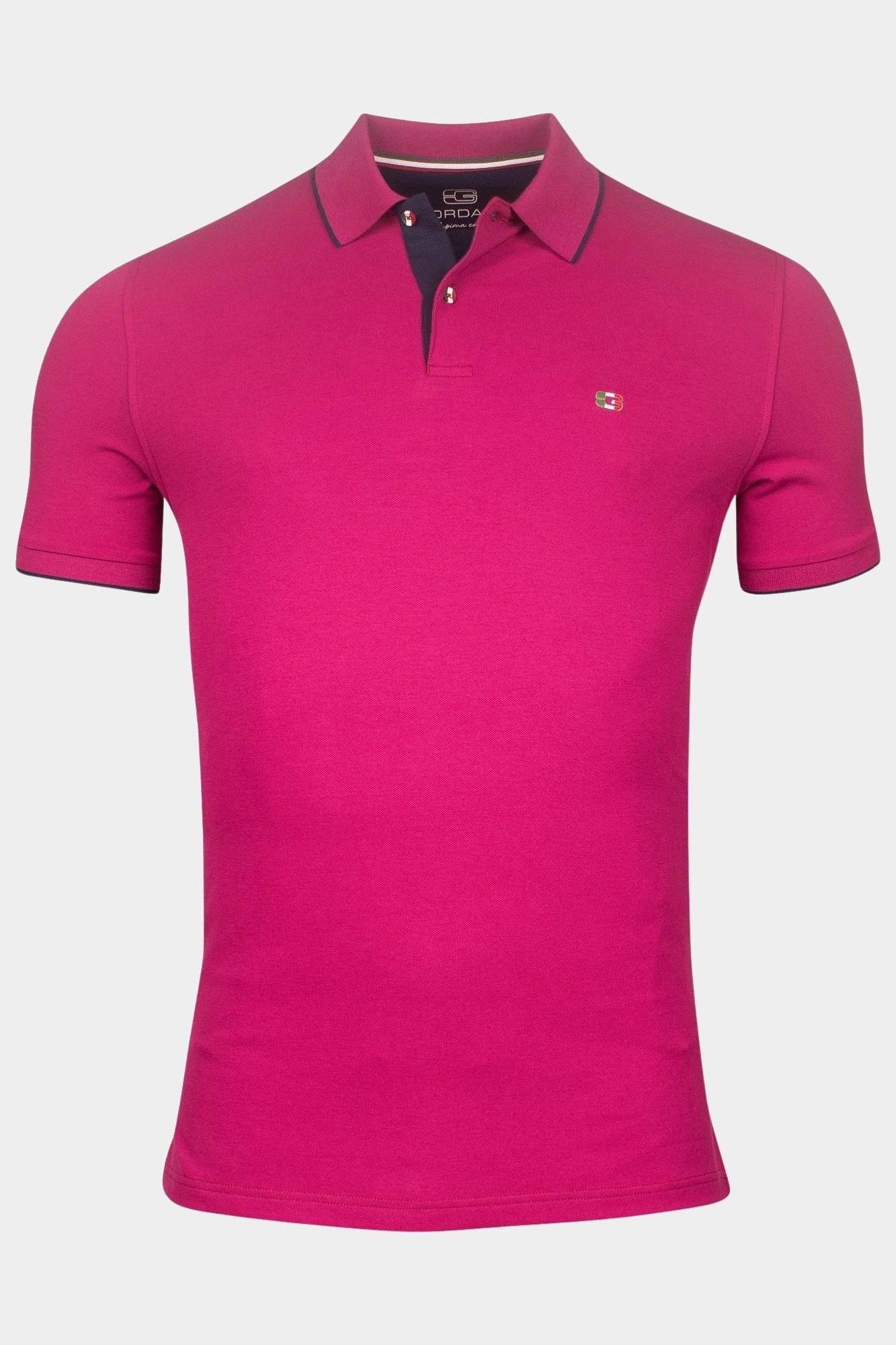 Giordano Polo korte mouw Roze Nico short sleeve signature p 516587/54