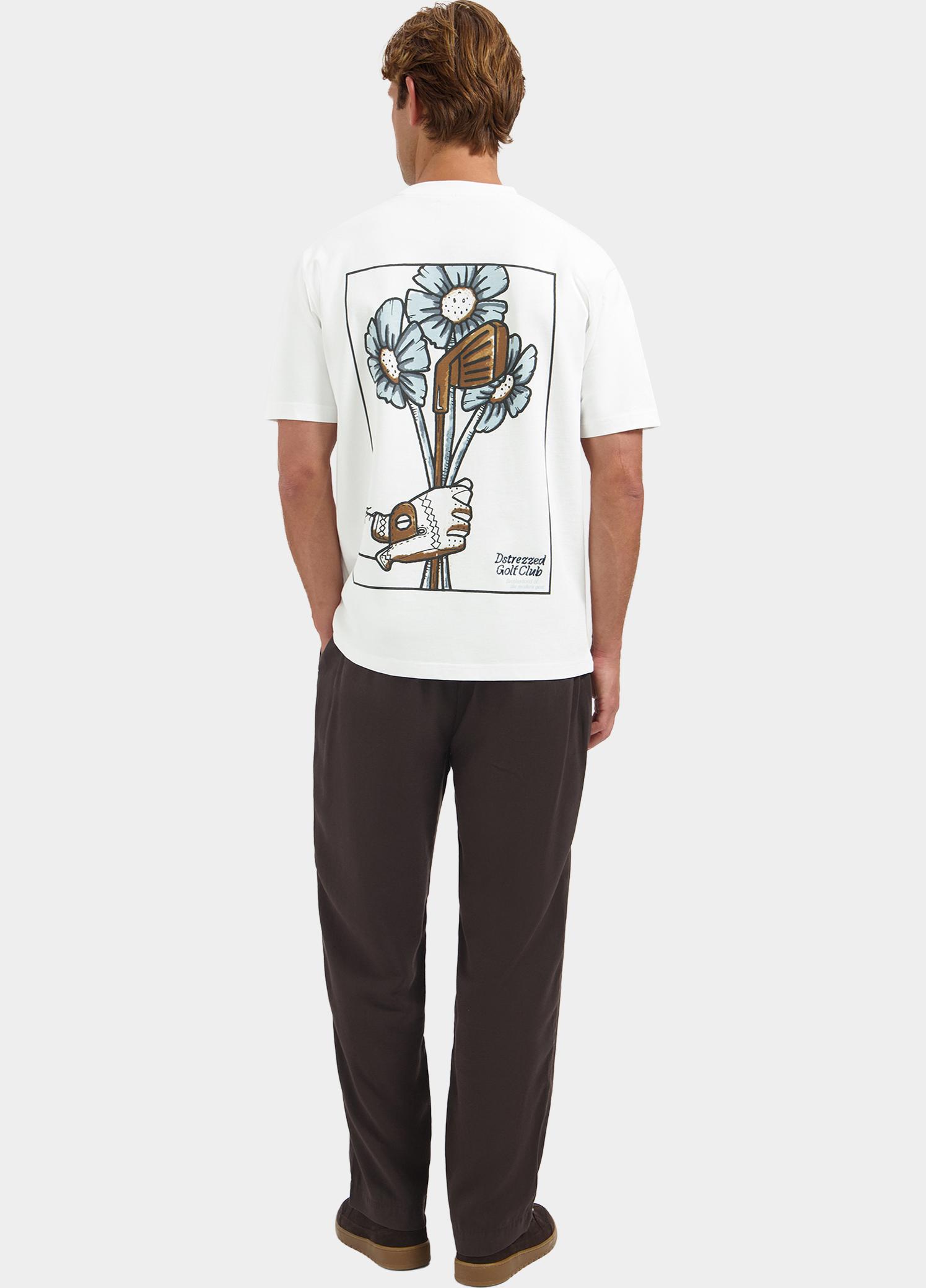 Dstrezzed T-shirt heren Wit Collin Artwork 203550/100