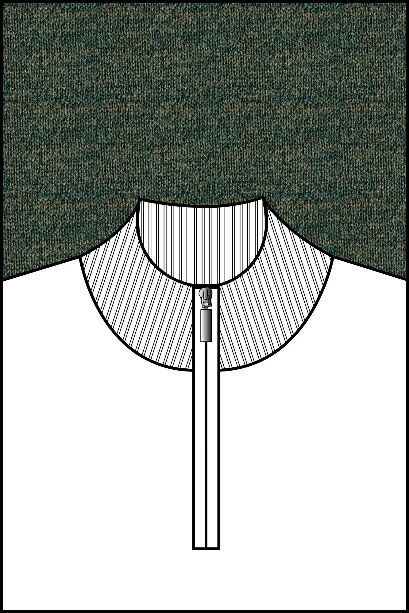 Baileys Half Zip Groen Pullover 1/2 Zip  14gg single 520064/73