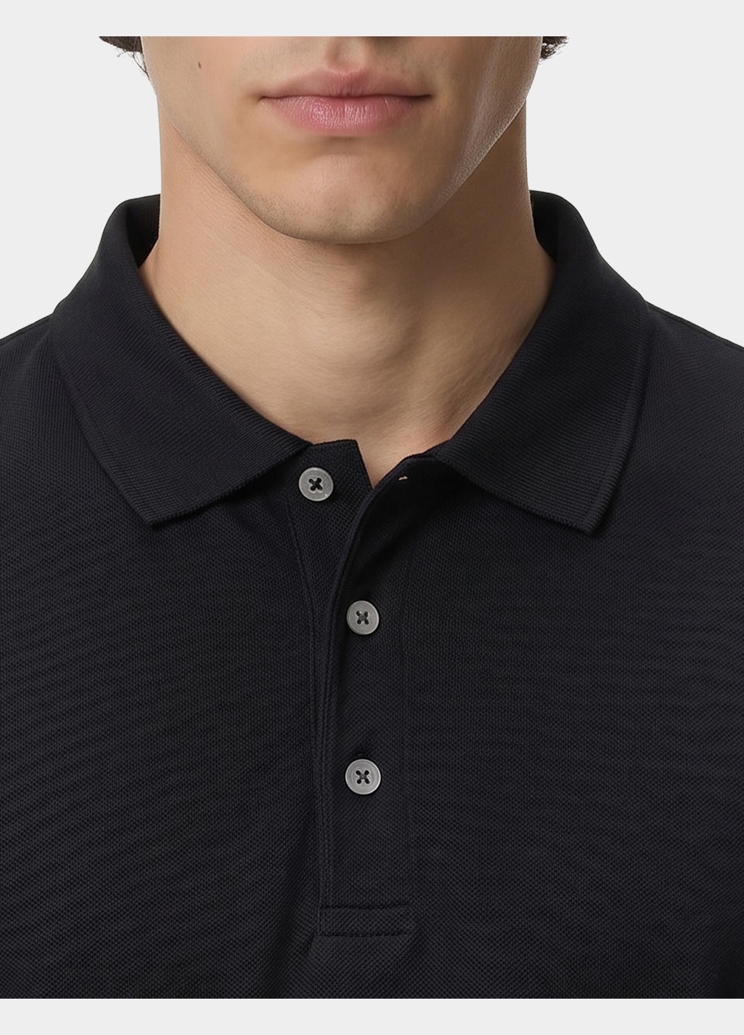 Born With Appetite Polo heren Zwart Arto Polo BWA25108AR22/990 black