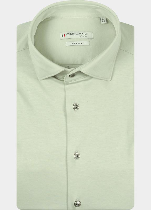 Giordano Overhemd heren Groen Maggiore Long Sleeve Semi Cut 617878/71