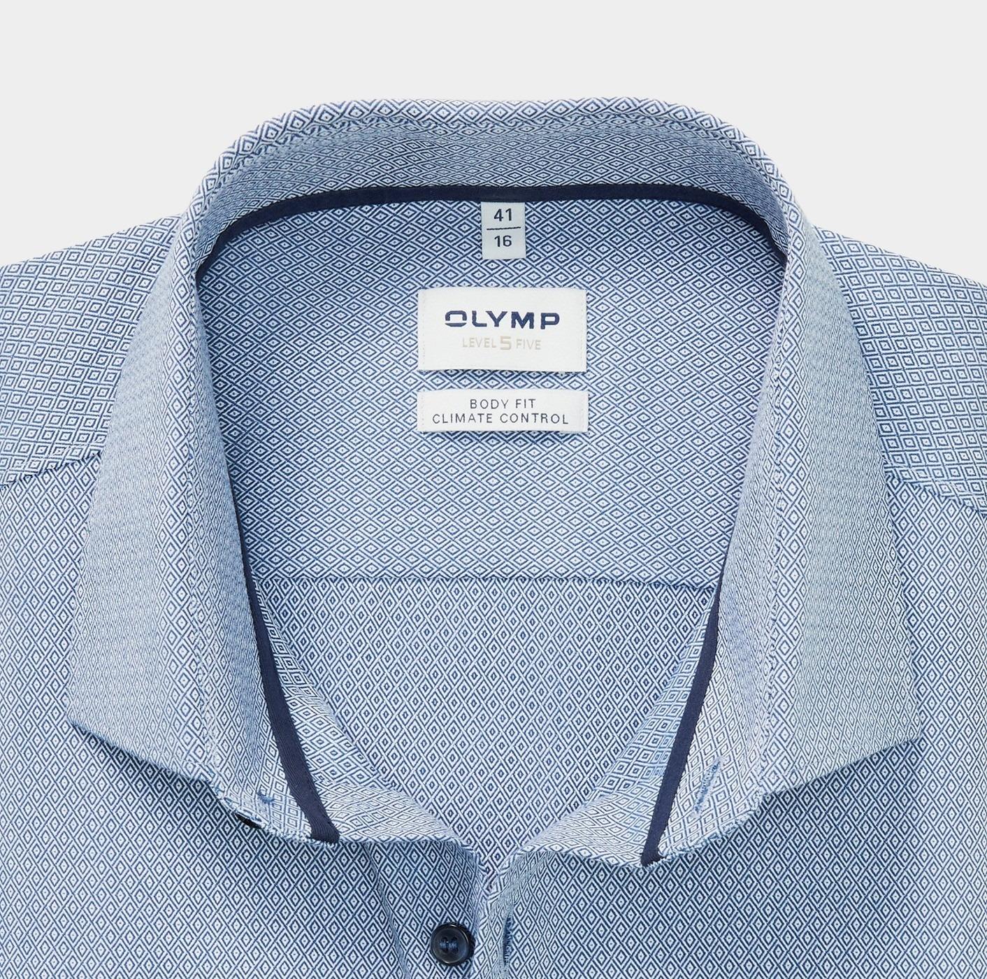 Olymp Business hemd lange mouw Blauw Level 5 CC 216684/18