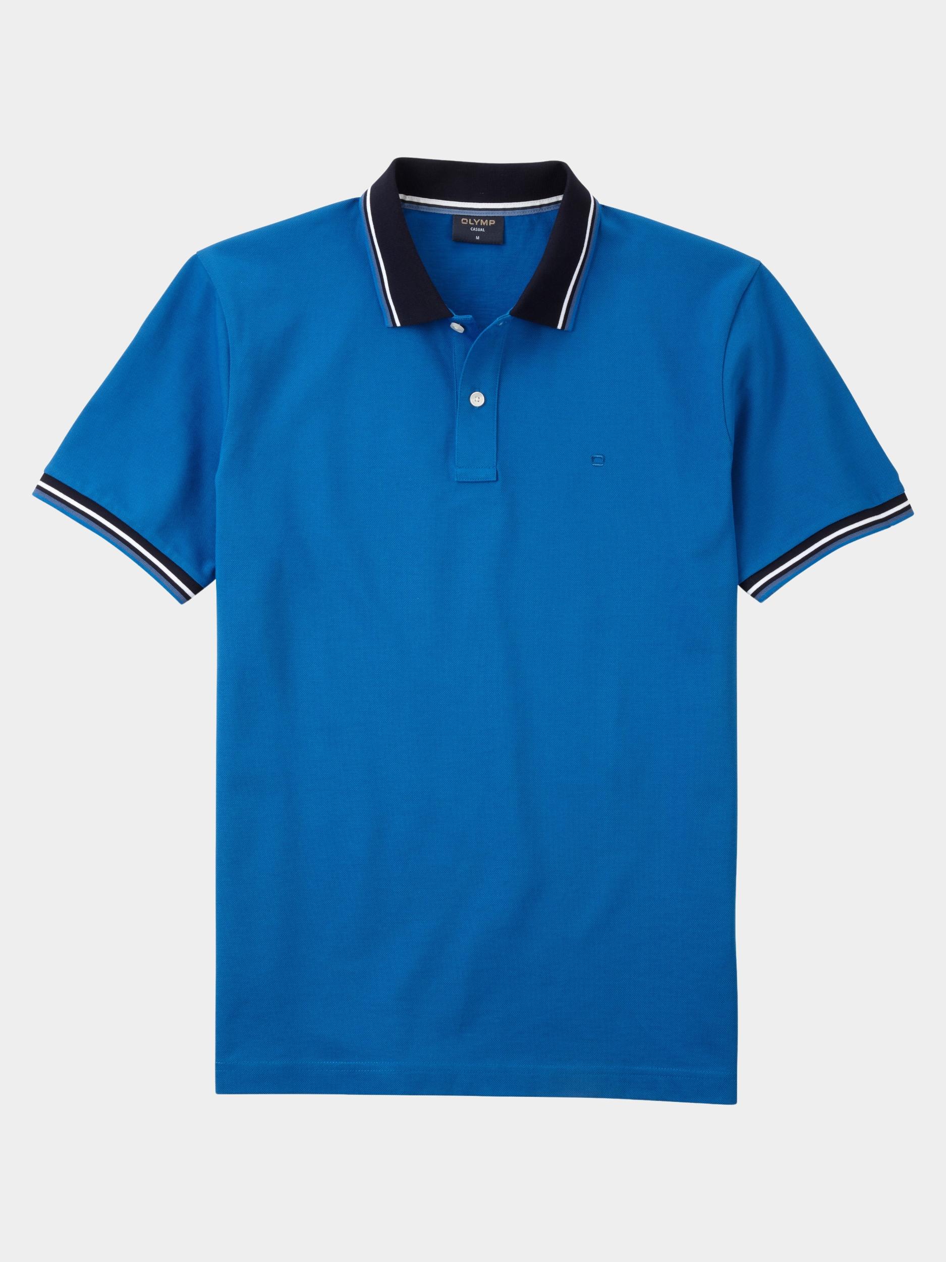 Olymp Polo korte mouw Blauw Polo PiquÃ© solid 541152/15