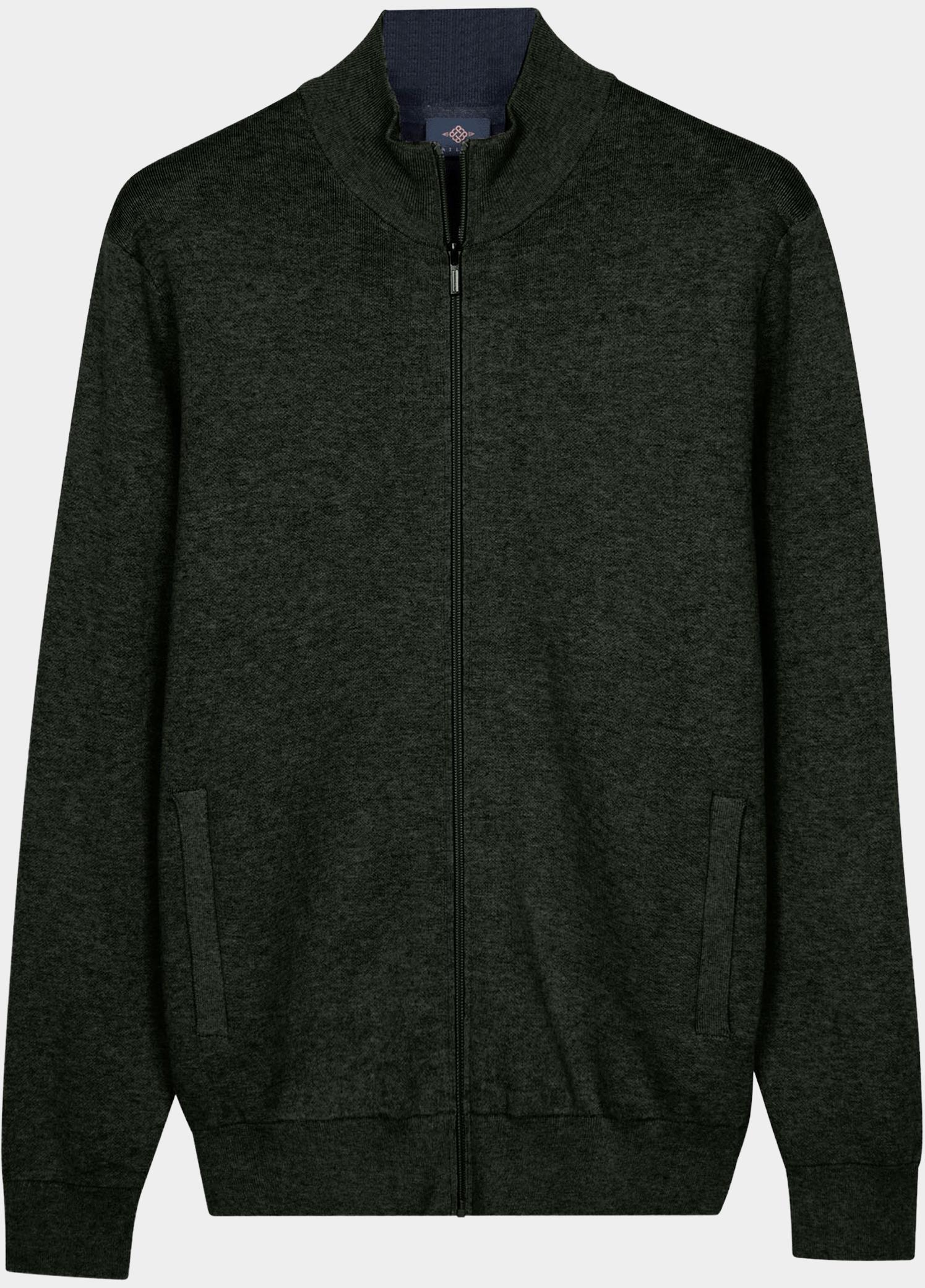 Baileys Vest heren Groen Cardigan Zip  14gg 622099/795
